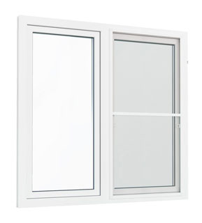 Окно ПВХ 1450 x 1415 двухкамерное - EXPROF Practica
 Дрезна