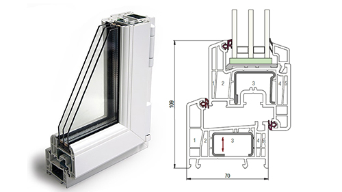 Балконный блок 1500 x 2200 - REHAU Delight-Design 32 мм Дрезна